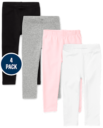 Lot de 4 leggings pour bébés et petites filles