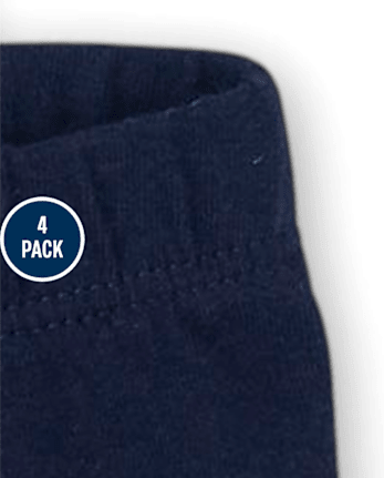 Lot de 4 shorts de vélo pour bébé et toute-petite fille