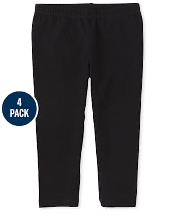 Lot de 4 leggings capri pour filles