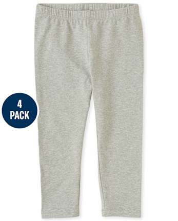 Lot de 4 leggings capri pour filles