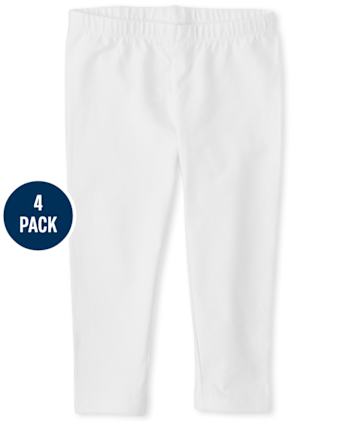 Lot de 4 leggings capri pour filles