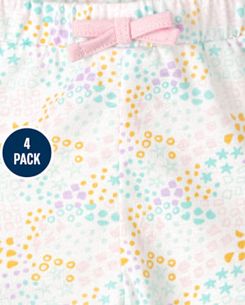 Lot de 4 shorts à volants pour bébé fille