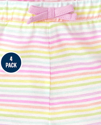 Lot de 4 shorts à volants pour bébé fille