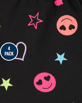 Girls Dolphin Shorts 4-Pack