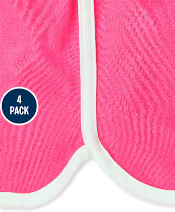 Girls Dolphin Shorts 4-Pack