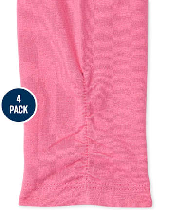 Leggings para bebé niña, paquete de 4