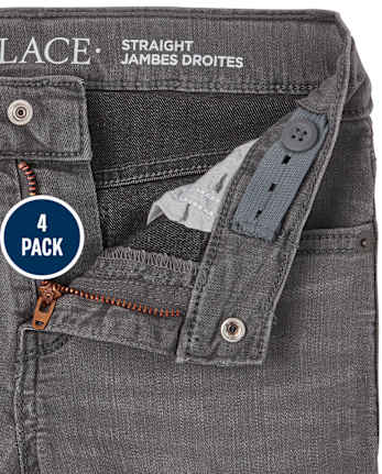 Lot de 4 jeans droits pour garçon