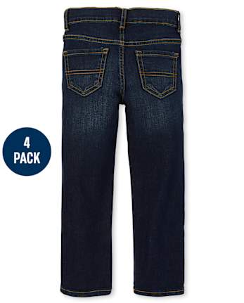 Lot de 4 jeans droits pour garçon