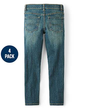 Lot de 4 jeans droits pour garçon