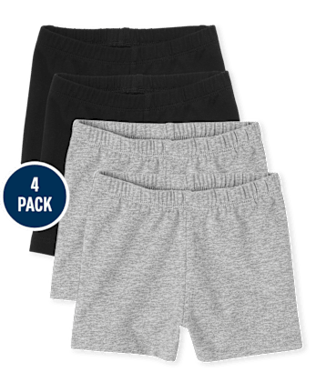Toddler Girls Cartwheel Shorts 4-Pack