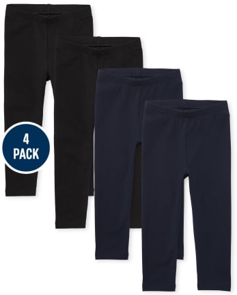 Lot de 4 leggings pour petites filles