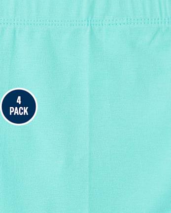Toddler Girls Print Capri Leggings 4-Pack