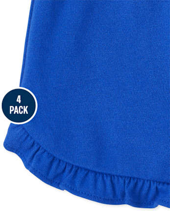 Lot de 4 shorts à volants pour petites filles