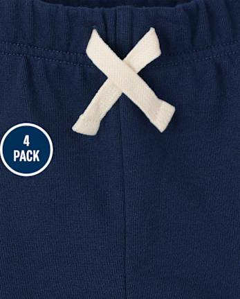 Toddler Boys French Terry Shorts 4-Pack - MULTI CLR