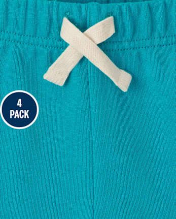 Toddler Boys French Terry Shorts 4-Pack - MULTI CLR
