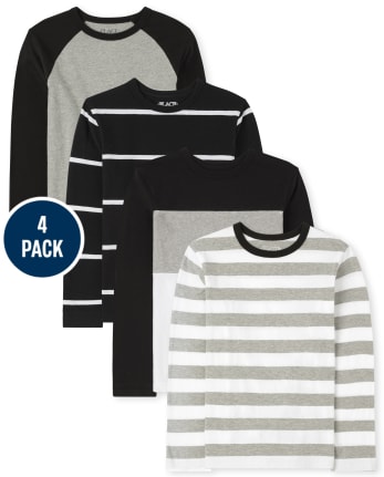 Boys Striped Top 4-Pack