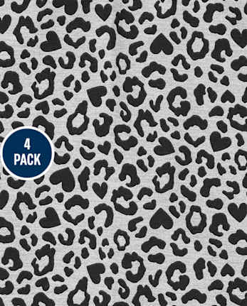 Girls Leopard Leggings 4-Pack