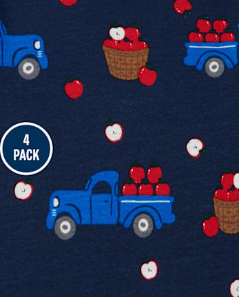 Baby Boys Apple Picking Bodysuit 4-Pack