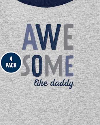 Lot de 4 bodys camouflage pour bébé garçon