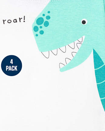 Baby Boys Dino Bodysuit 4-Pack