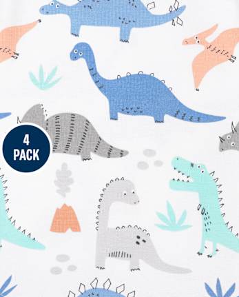 Baby Boys Dino Bodysuit 4-Pack