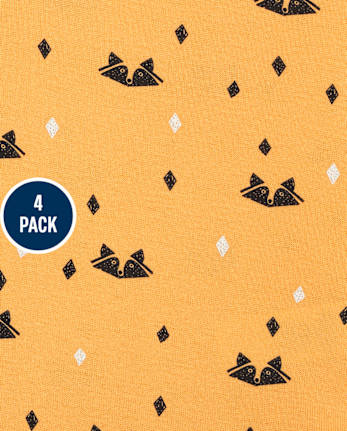 Body de mapache para bebé niño, paquete de 4