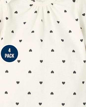 Body Bebé Niña Leopardo Pack de 4