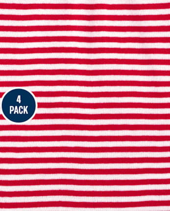 Baby Girls Apple Bodysuit 4-Pack