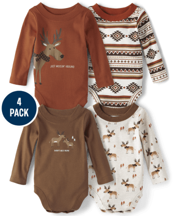 Lot de 4 cache-couches orignal pour bébé garçon