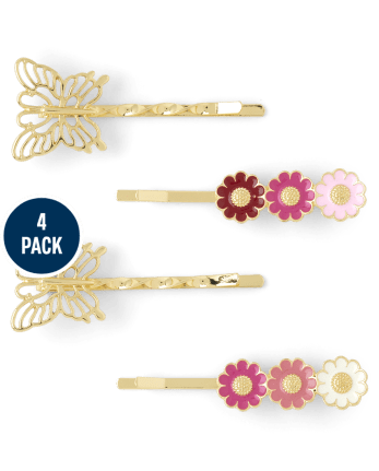 Girls Sunflower Hair Clip 4-Pack