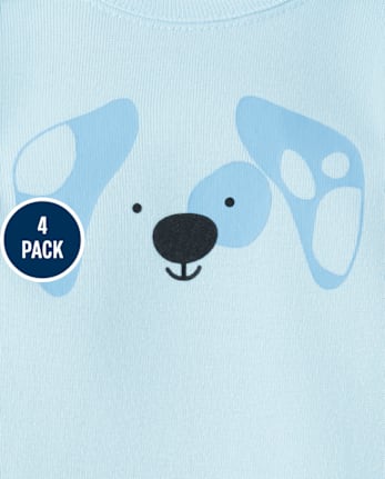 Baby Animal Bodysuit 4-Pack