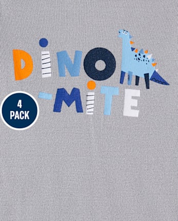 Baby Boys Dino Bodysuit 4-Pack