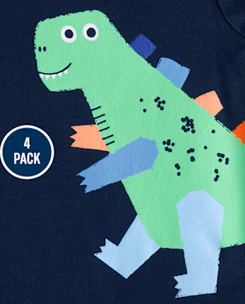 Baby Boys Dino Bodysuit 4-Pack