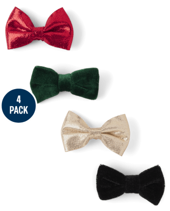 Girls Bow Hair Clip 4-Pack