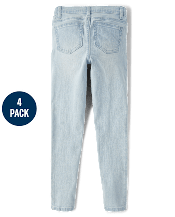 Girls Skinny Jeans 4-Pack
