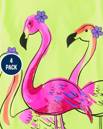 Girls Animal Graphic Tee 4-Pack