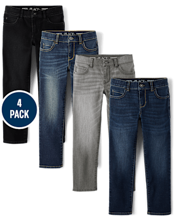 Boys Straight Jeans 4-Pack