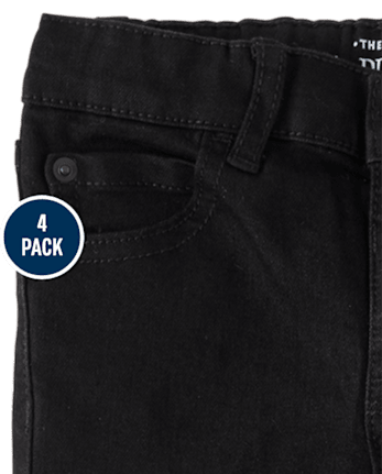 Pack de 4 vaqueros ajustados para bebés y niños pequeños