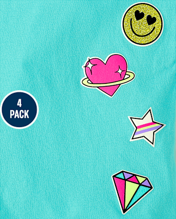 Toddler Girls Icon Top 4-Pack
