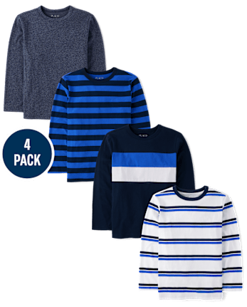 Boys Striped Top 4-Pack