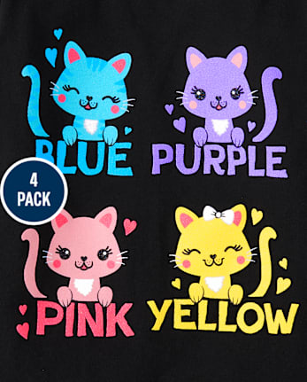 Bébé Et tout-petit, fille Éducation T-shirt imprimé 4-Pack