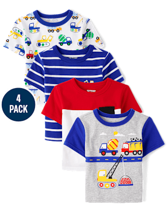 Lot de 4 hauts de chantier pour bébés et tout-petits garçons