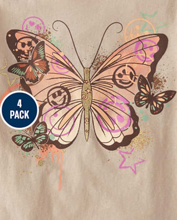 Girls Trend Graphic Tee 4-Pack
