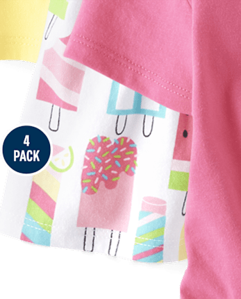 Lot de 4 gobelets à sucettes glacées pour petites filles