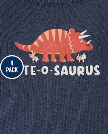 Baby Boys Dino Bodysuit 4-Pack
