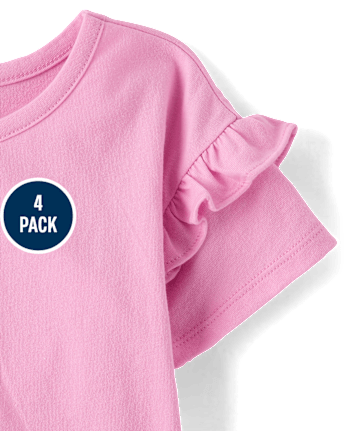 Toddler Girls Rainbow Tee 4-Pack