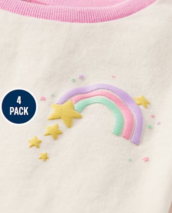 Toddler Girls Rainbow Tee 4-Pack