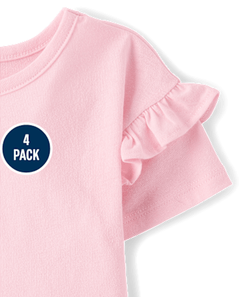 Toddler Girls Cherry Tee 4-Pack