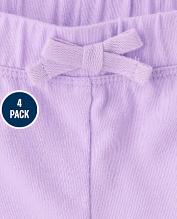 Toddler Girls Print Shorts 4-Pack