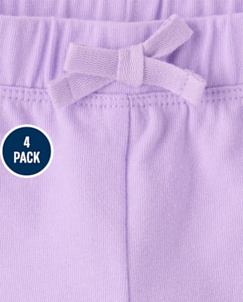 Toddler Girls Print Shorts 4-Pack